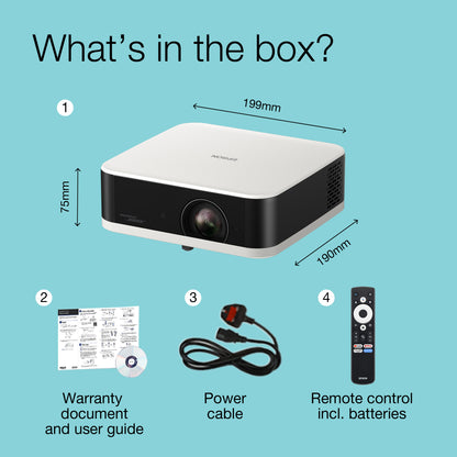 Epson Lifestudio Pop — EF-61W Diamond White Projector