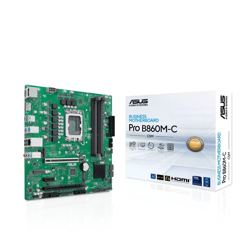 ASUS PRO B860M-C-CSM Intel B860 LGA 1851 (Socket V1) micro ATX Motherboard