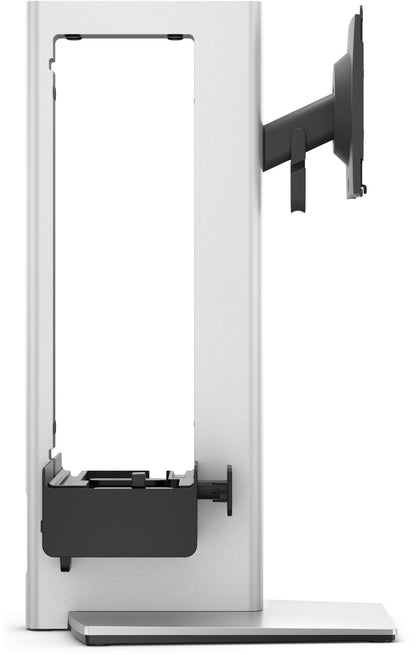 DELL Pro Slim OSS25 68.6 cm (27") Desk Black, Silver Mount