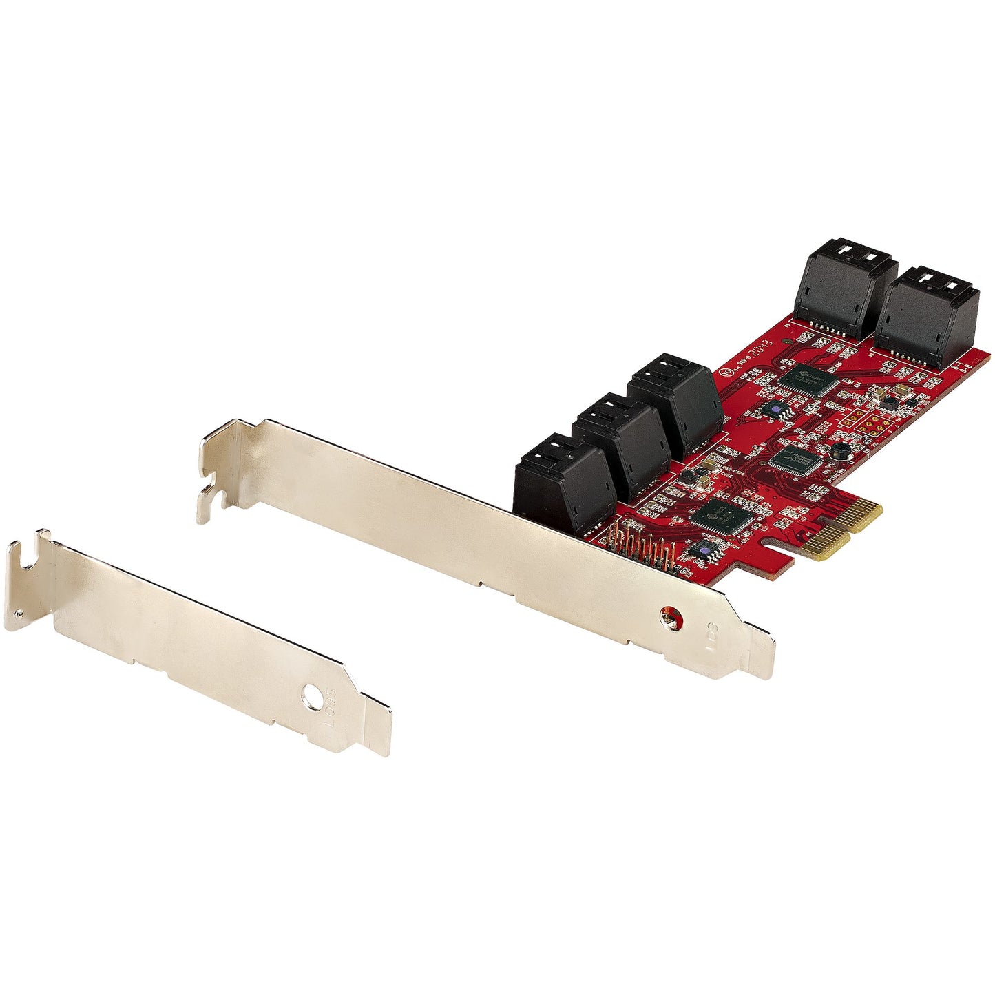 StarTech.com SATA PCIe Card - 10 Port PCIe SATA Expansion Card - 6Gbps - Low/Full Hub