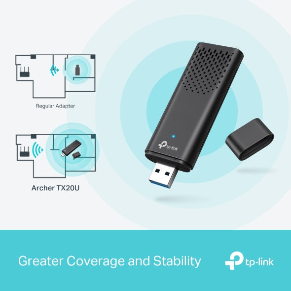 TP-LINK Archer AX1800 Dual Band Wi-Fi 6 USB Adapter