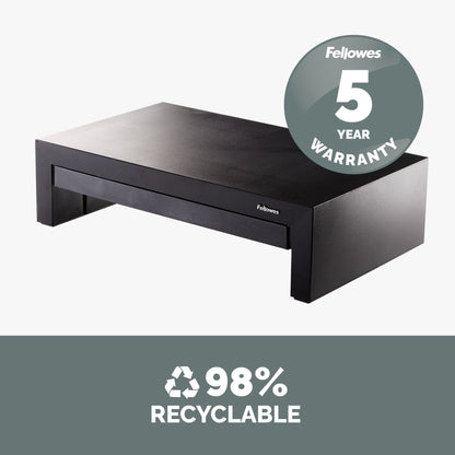 Fellowes Computer Monitor Stand with 3 Height Adjustments - Designer Suites Monitor Mount
