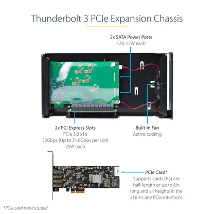 StarTech.com PCIe Expansion Chassis Thunderbolt 3 Docking Station