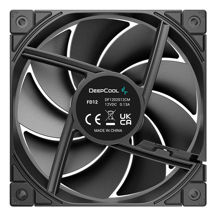 DeepCool FD12-3 IN 1 Computer case Fan 12 cm Black 3 pc(s) Cooling