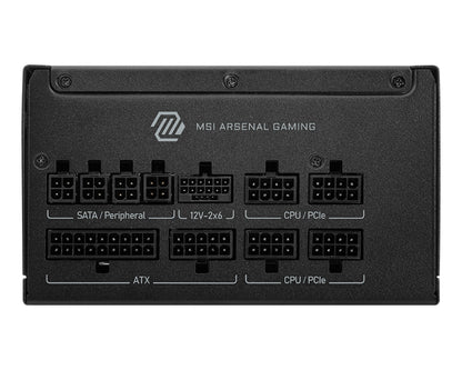 MSI MAG A850GLS PCIE5 power supply unit 850 W 24-pin ATX ATX Black