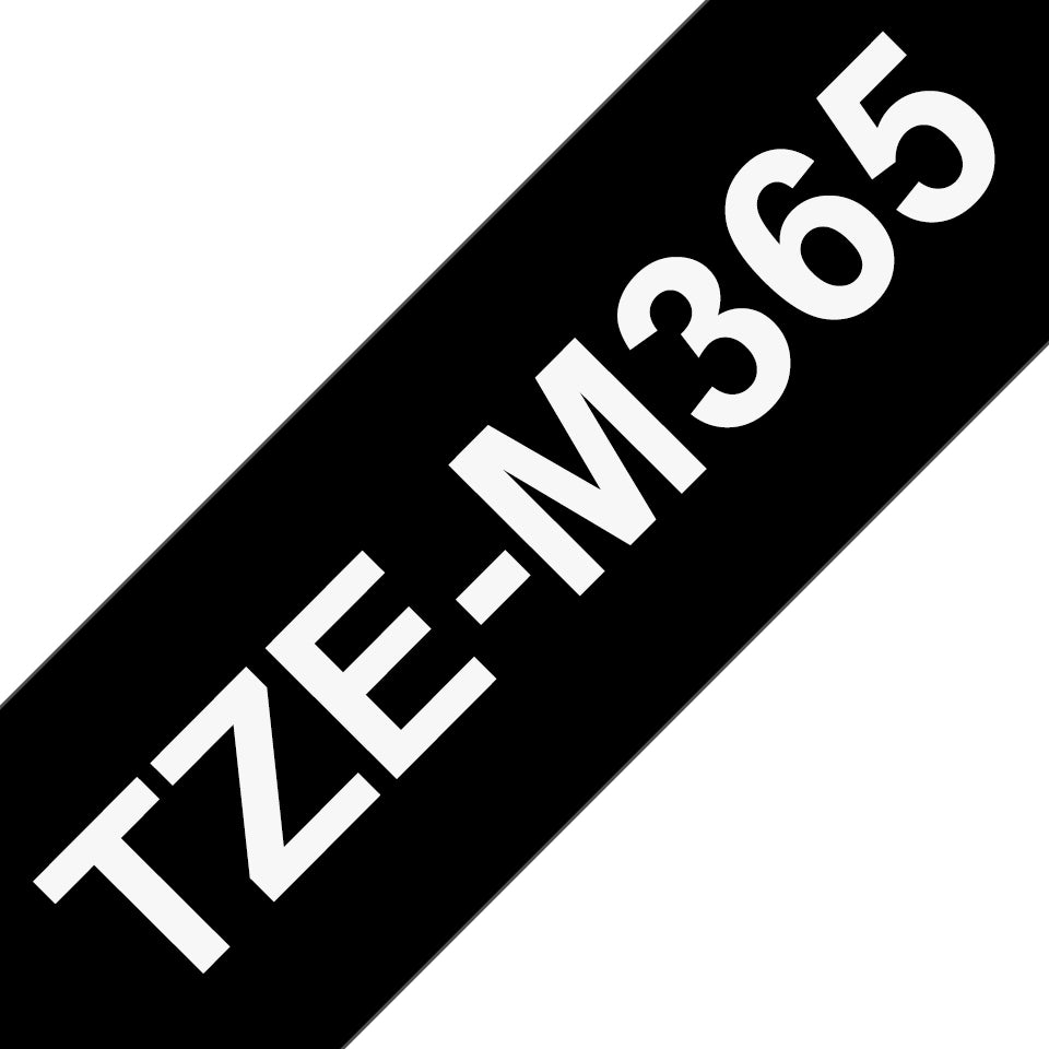 Brother TZE-M365 DirectLabel white on black matt 36mm x 8m for Brother P-Touch TZ Labels