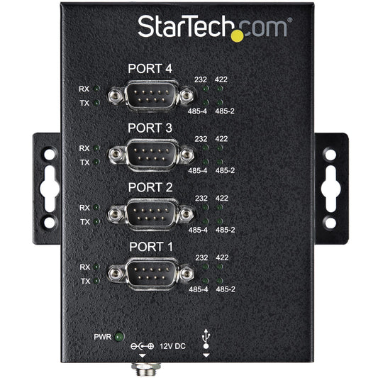 StarTech.com 4 Port Serial Hub USB to RS232/RS485/RS422 Adapter - Industrial USB 2.0