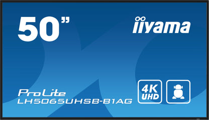 iiyama LH5065UHSB-B1AG Signage Display Digital signage flat panel 49.5" 4K UHD VA Monitor