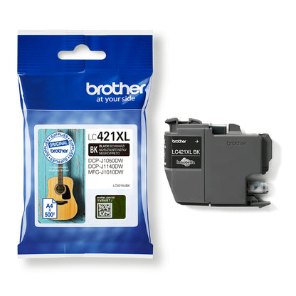 Brother LC-421XLBK Black Ink Cartridge (500 pages, Brother DCP-J 1050)