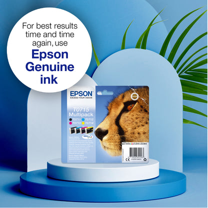 Epson C13T07124012/T0712 Cyan Ink Cartridge (345 pages)