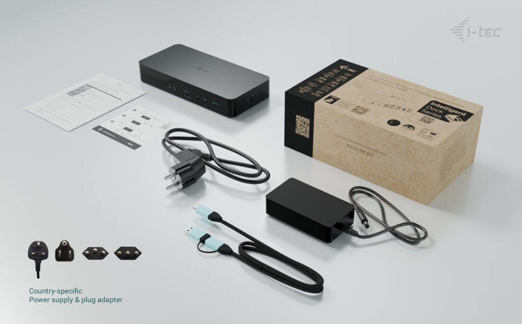 i-tec Universal Intelligent Display USB-C Docking Station 100W