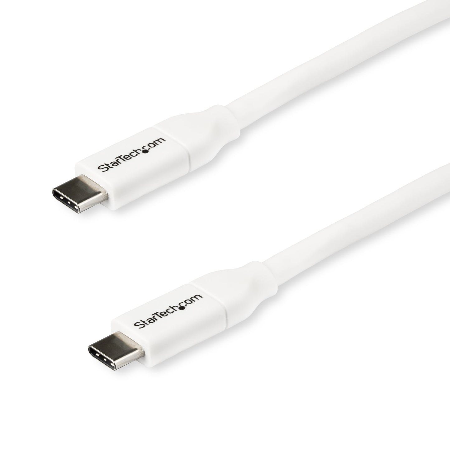 StarTech.com 6.6ft (2m) USB-C Fast Charging Cable, Charge & Sync, 100W (5A) PD, USB (White)
