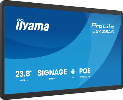 iiyama ProLite S2425AS-B1P Digital signage flat panel 23.8" Full HD IPS Monitor