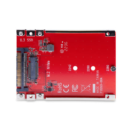 StarTech.com M.2 to U.3 Adapter for M.2 NVMe SSDs, PCIe M.2 Drive to 2.5inch U.3 Hub