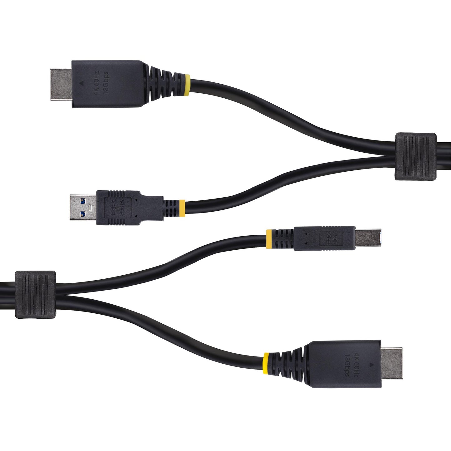 StarTech.com 10ft (3m) HDMI and USB 5Gbps KVM Cable, 4K 60Hz, HDMI 2.0 and USB Combo