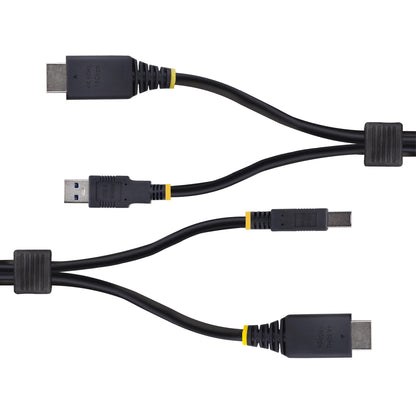 StarTech.com 10ft (3m) HDMI and USB 5Gbps KVM Cable, 4K 60Hz, HDMI 2.0 and USB Combo