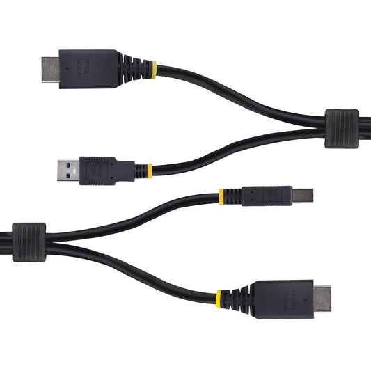StarTech.com 10ft (3m) HDMI and USB 5Gbps KVM Cable, 4K 60Hz, HDMI 2.0 and USB Combo