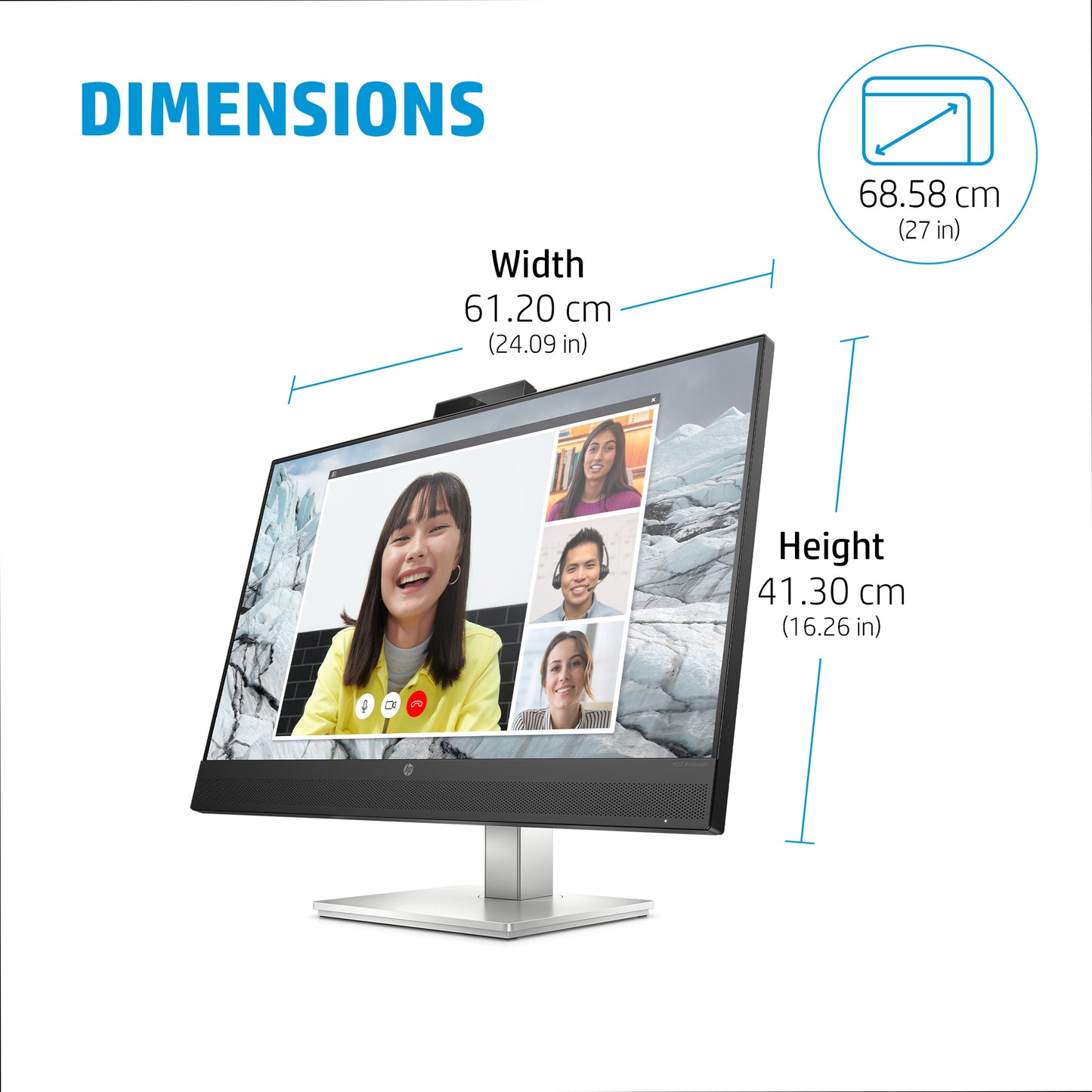 HP E-Series E27m G4 27" QHD IPS Monitor