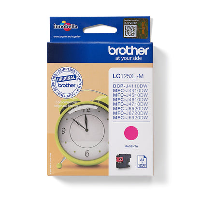 Brother LC-125XLM Magenta Ink Cartridge (1.2K pages)