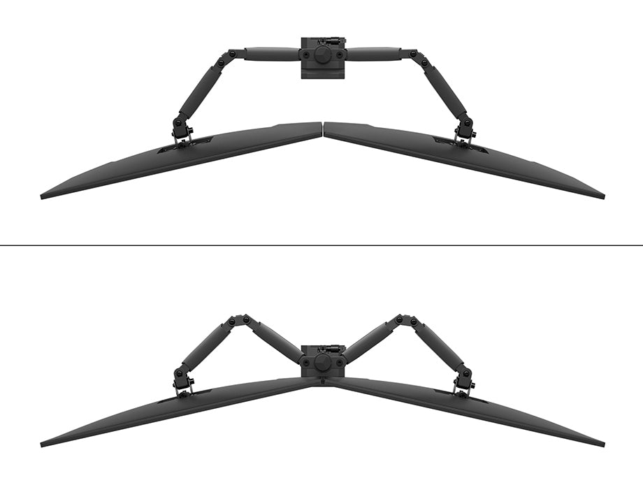 Neomounts DS60-600BL2 Monitor arm 10-32" - Quick-fix - 180°-stop