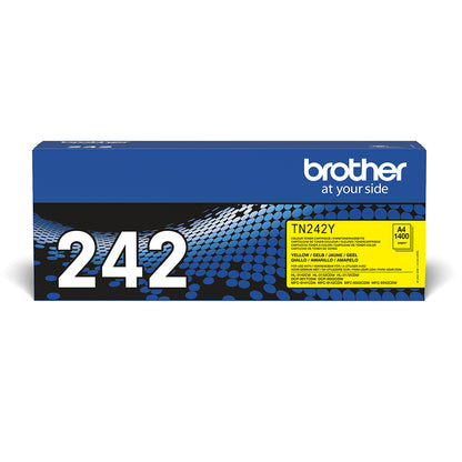 Brother TN-242Y Yellow Toner Cartridge (1.4K pages, Brother HL-3142)