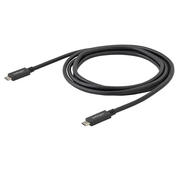 StarTech.com 1.6ft (50cm) USB-C Cable, USB 10Gbps, 60W (3A) Power Delivery, 8K 60Hz
