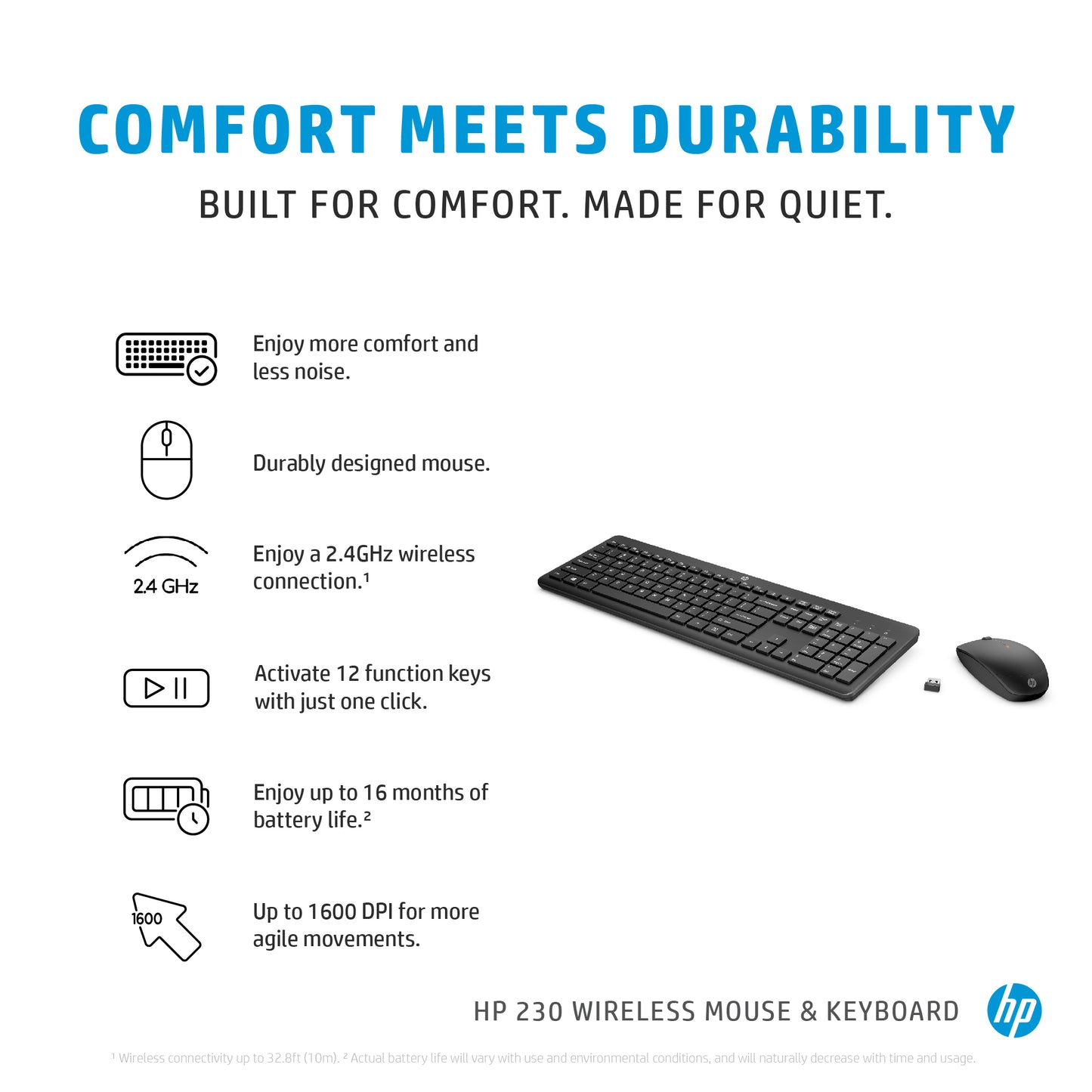 HP 230 Wireless Keyboard & Mouse Combo