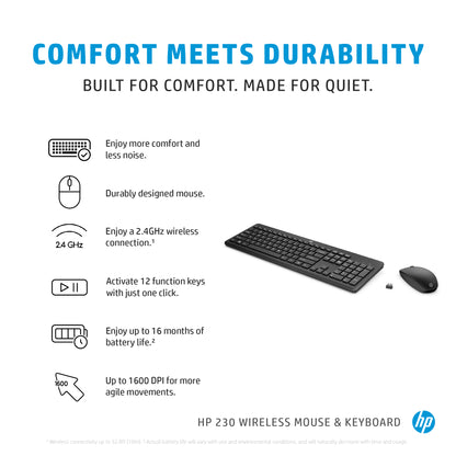 HP 230 Wireless Keyboard & Mouse Combo