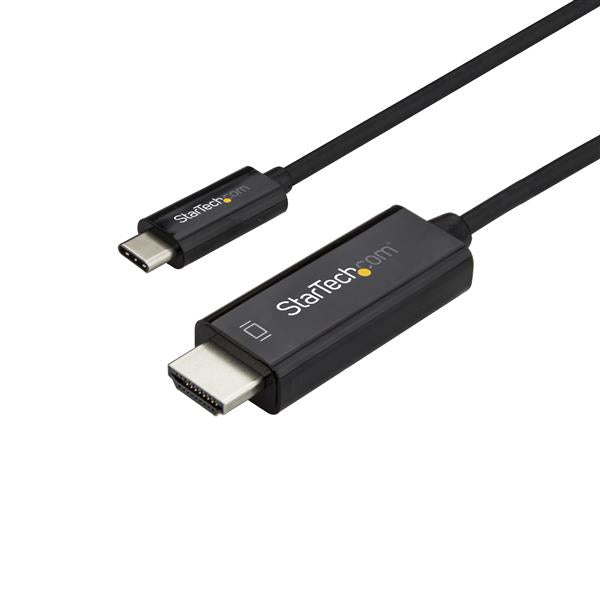 StarTech.com 6.6ft (2m) USB C to HDMI Cable - 4K 60Hz USB Type C to HDMI 2.0 Video