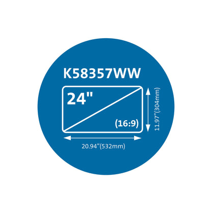 Kensington MagPro Magnetic Privacy Screen Filter for Monitors 24” (16:9)