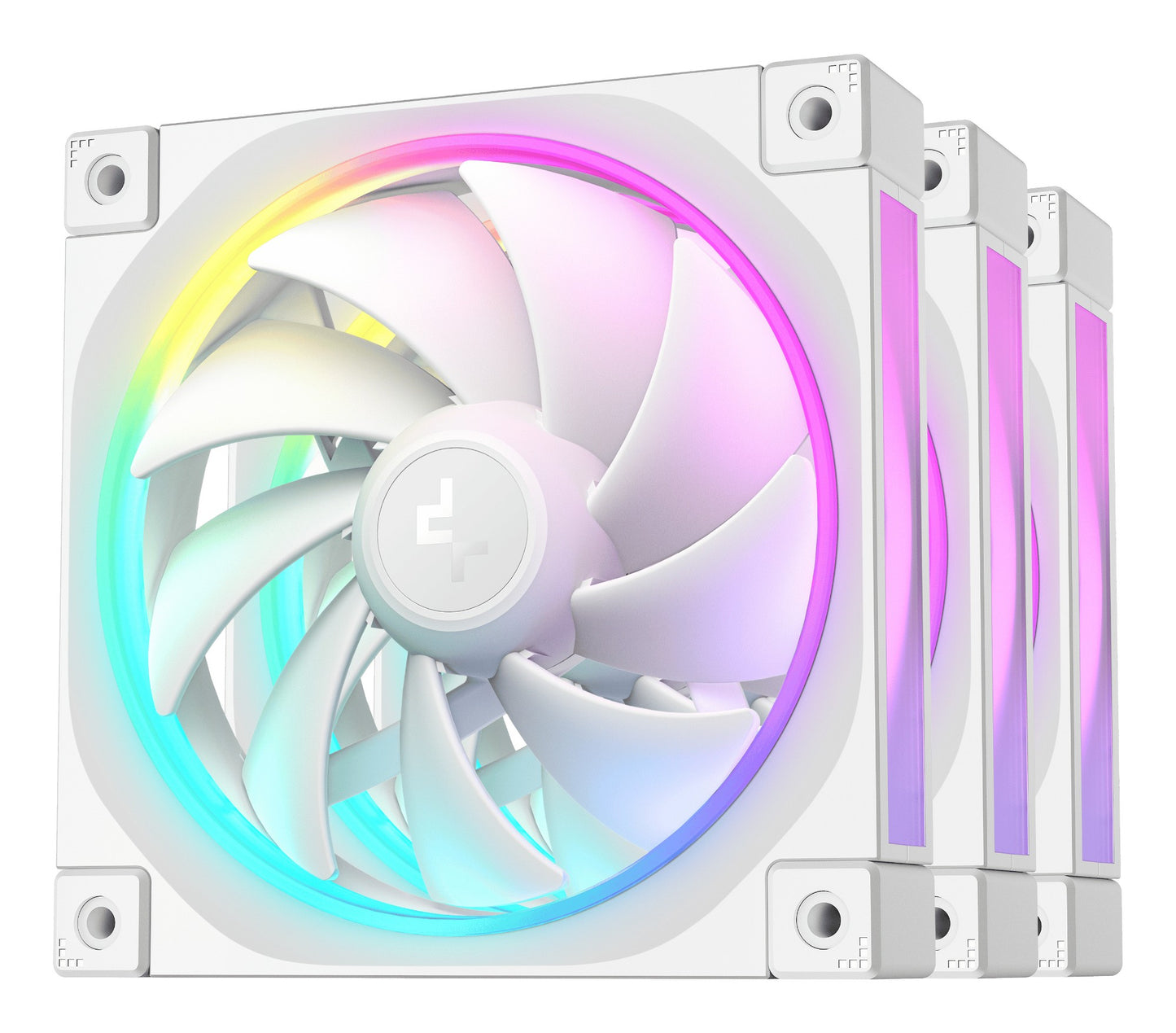 DeepCool FL12 WH-3 in 1 Computer case Fan 12 cm White 3 pc(s) Cooling