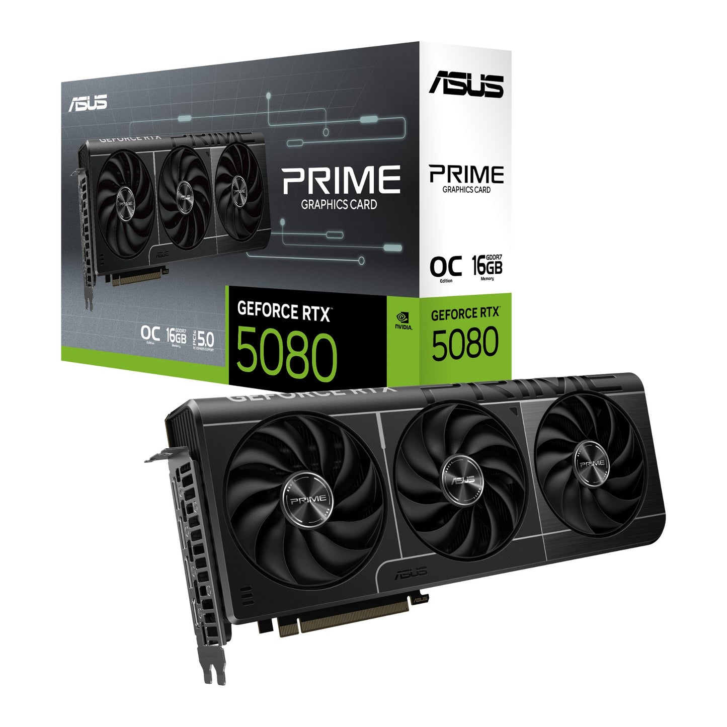 ASUS Prime GeForce RTX 5080 16GB GDDR7 Graphics Card (0M0NA00)