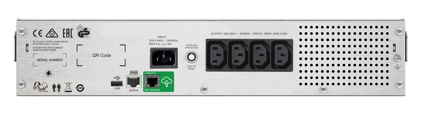 APC Smart-UPS 1500VA Line-Interactive Rackmount UPS (500I2UC)
