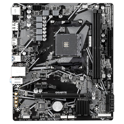 Gigabyte A520M H ARGB Motherboard - Supports AMD Ryzen 5000 Series CPUs, up to