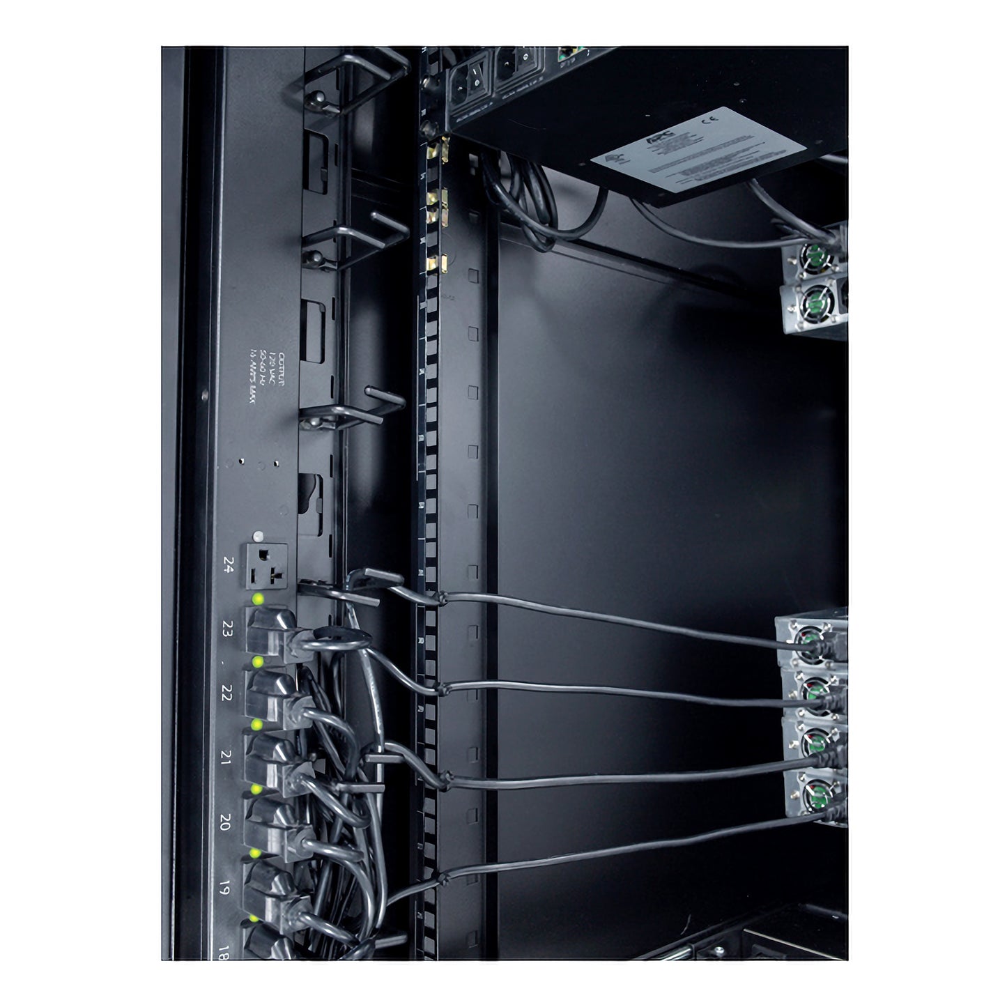 APC NetShelter Cable Management, Vertical Cable Manager, Cable Rings, Set of 8 Rack