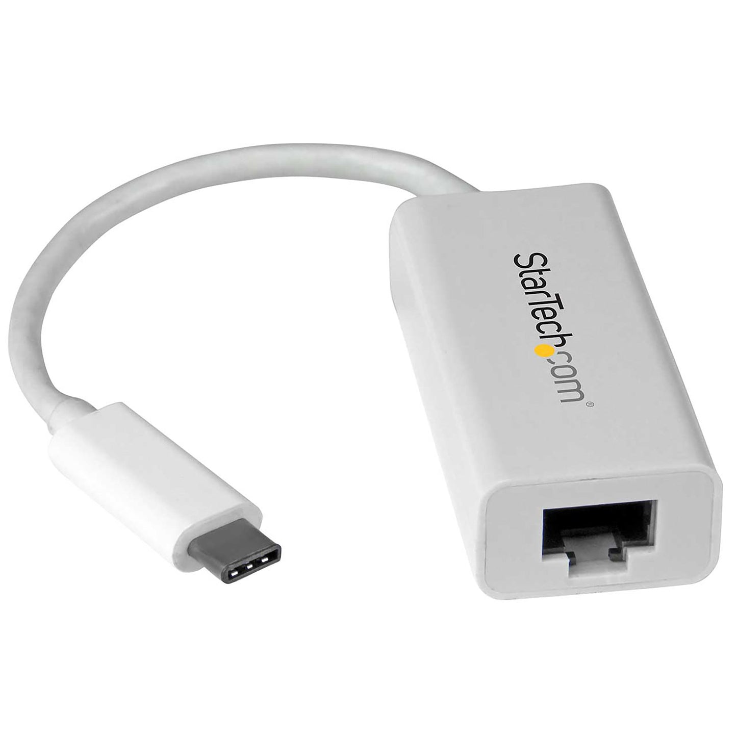 StarTech.com USB-C to Gigabit Ethernet Adapter, White, Thunderbolt 3 Compatible