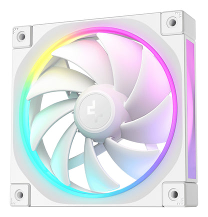 DeepCool FL12 WH-3 in 1 Computer case Fan 12 cm White 3 pc(s) Cooling