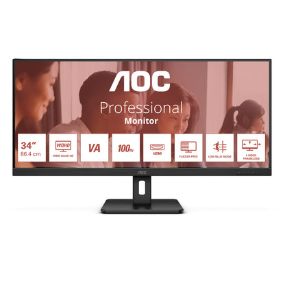AOC U34E2M 34" UWQHD VA 100Hz Monitor