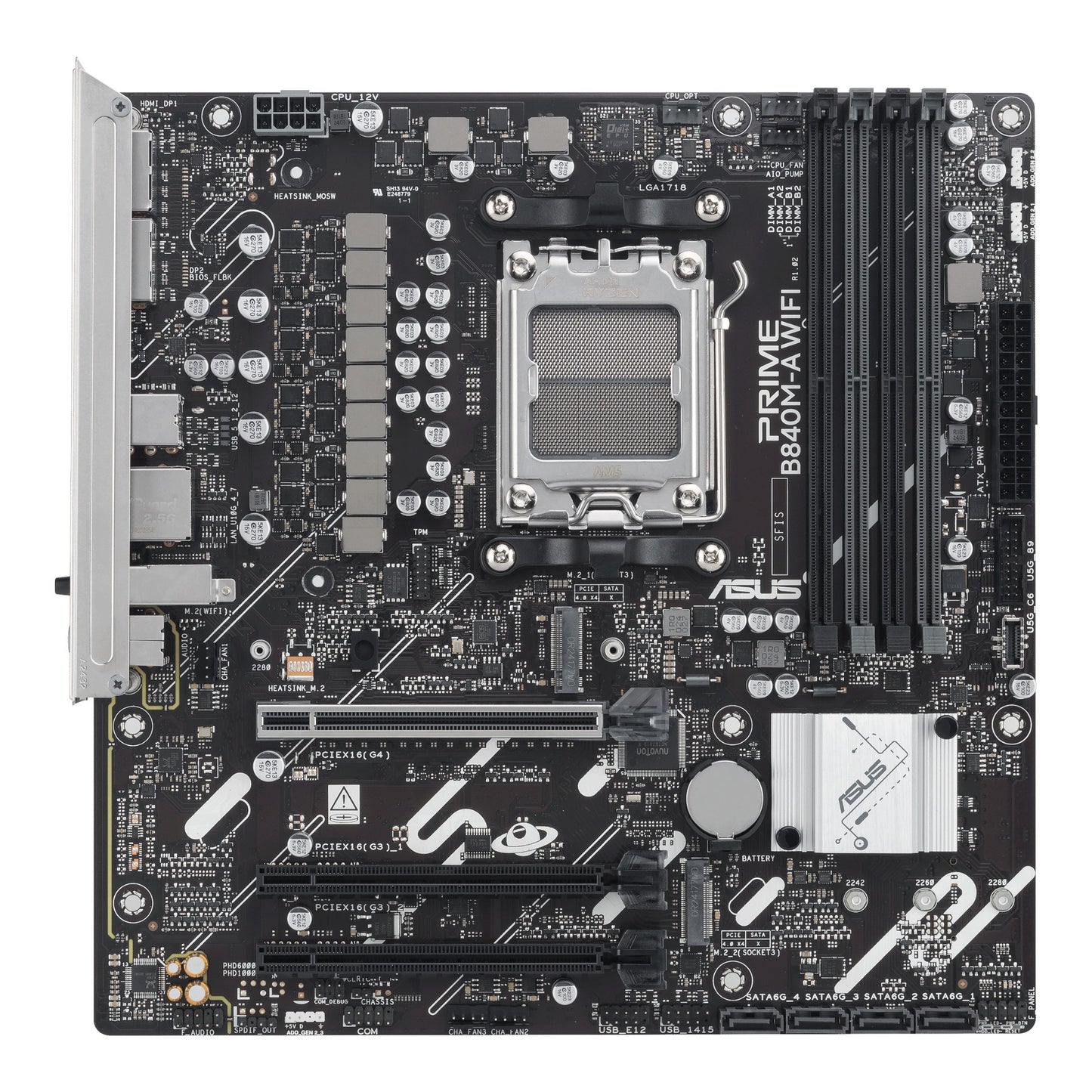 ASUS PRIME B840M-A WIFI AMD B840 Socket AM5 micro ATX Motherboard