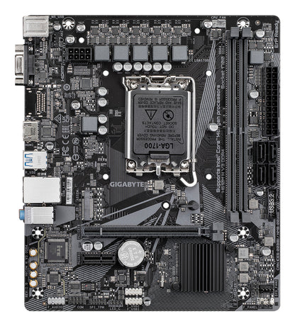 Gigabyte H610M H V3 DDR4 Motherboard - Supports Intel Core 14th CPUs, 4+1+1 Hybrid