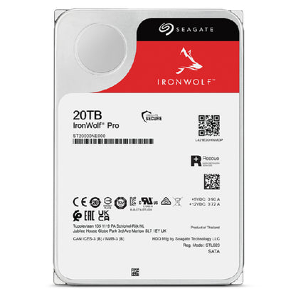 Seagate IronWolf Pro 20TB 3.5" 7200 RPM NAS HDD