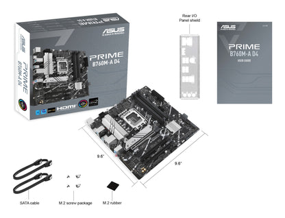 ASUS PRIME B760M-A D4-CSM Intel B760 LGA 1700 micro ATX Motherboard