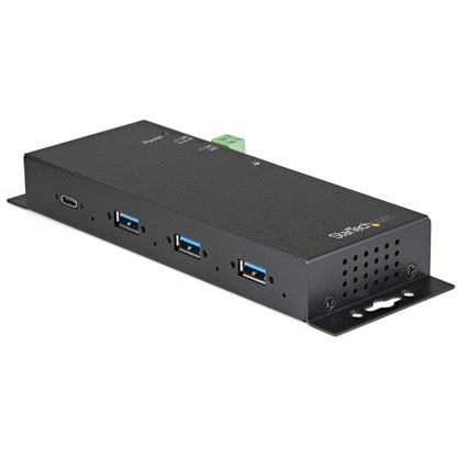 StarTech.com 4-Port USB C Hub 10Gbps - Metal Industrial USB Type-C Hub w/ 3xUSB-A &