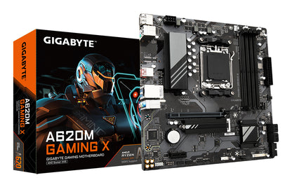 Gigabyte A620M GAMING X Motherboard - Supports AMD Ryzen 8000 CPUs, 8+2+1 Phases
