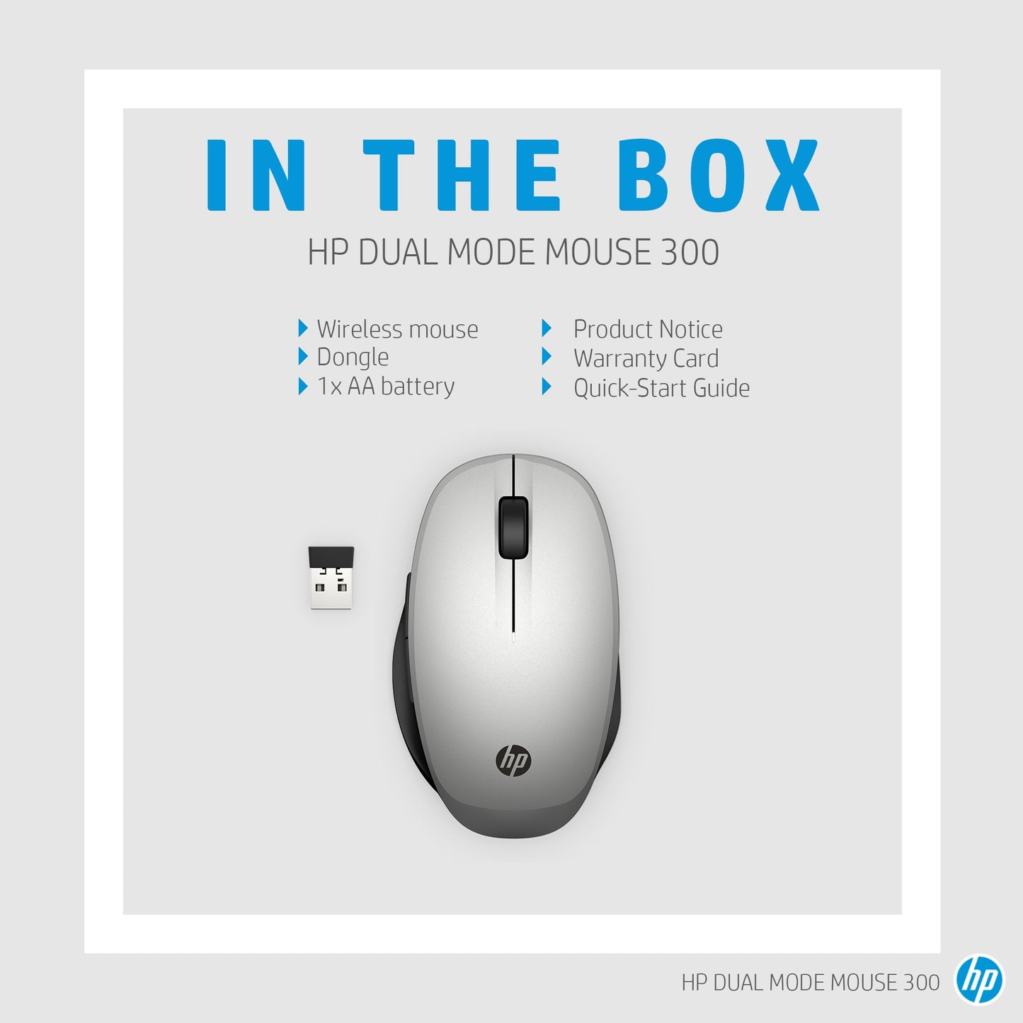 HP Dual Mode Wired Mouse
