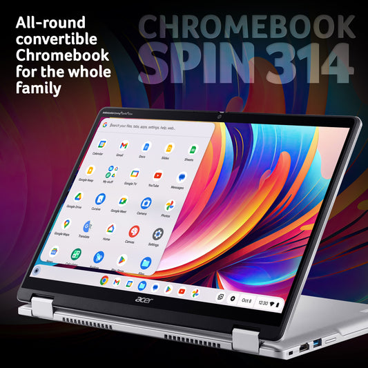 Acer Chromebook Spin 314 convertible 14" N N100 4GB 128GB eMMC SSD Laptop