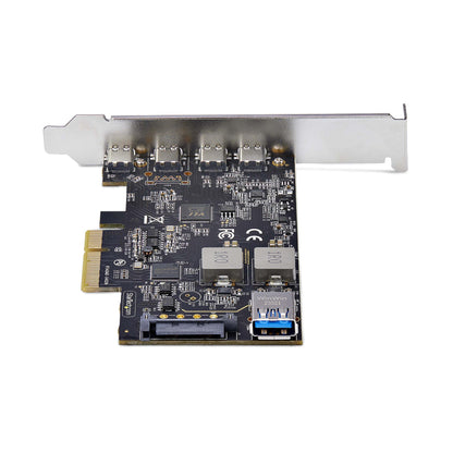 StarTech.com 5-Port USB PCIe Card, USB 3.2 10Gbps, PCI Express Card with 4x USB-C Hub