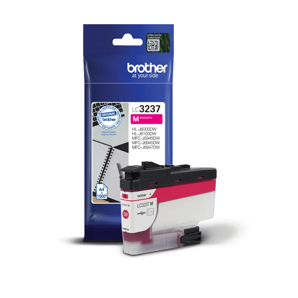 Brother LC-3237M Magenta Ink Cartridge (1.5K pages, Brother MFC-J 5945)