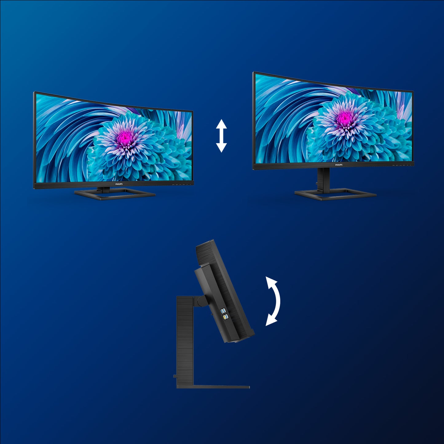 Philips E Line 346E2CUAE/00 34" UWQHD VA 100Hz Curved Monitor