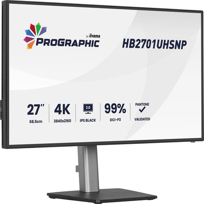 iiyama PROGRAPHIC HB2701UHSNP-B1 27" 4K UHD IPS Monitor